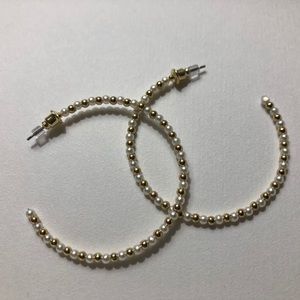NEW ♥️ pearl & gold oversized hoops 💯⭐️